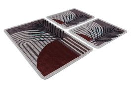 Mijölnir Juego de alfombrillas de baño Morillo Multicolor de 3 piezas